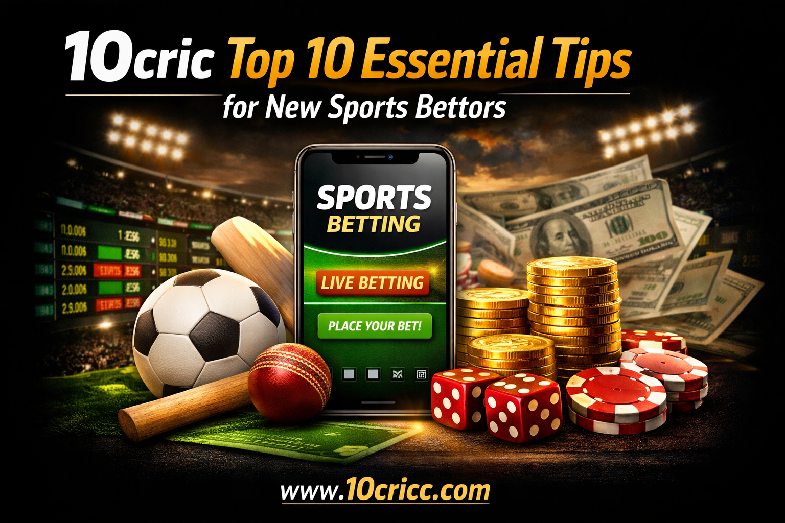 10cric Top 10 Essential Tips for New Sports Bettors