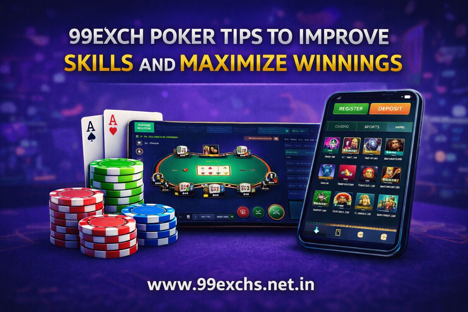 99exch Poker Tips to Improve Skills and Maximize Winnings