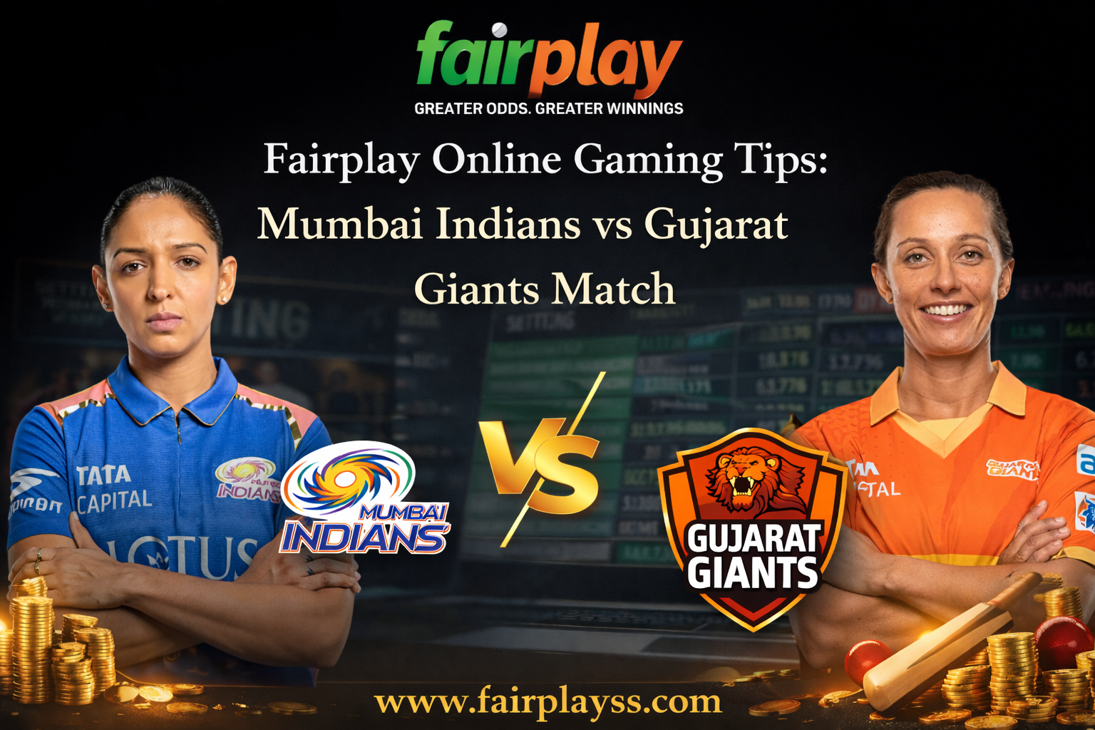 Fairplay Online Gaming Tips: Mumbai Indians vs Gujarat Giants Match