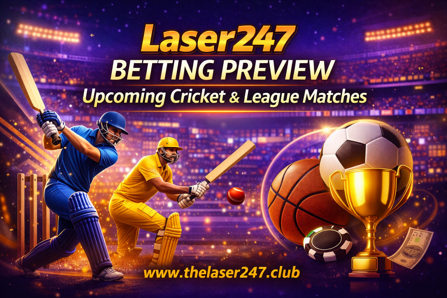Laser247 Betting Preview Upcoming Cricket & League Matches