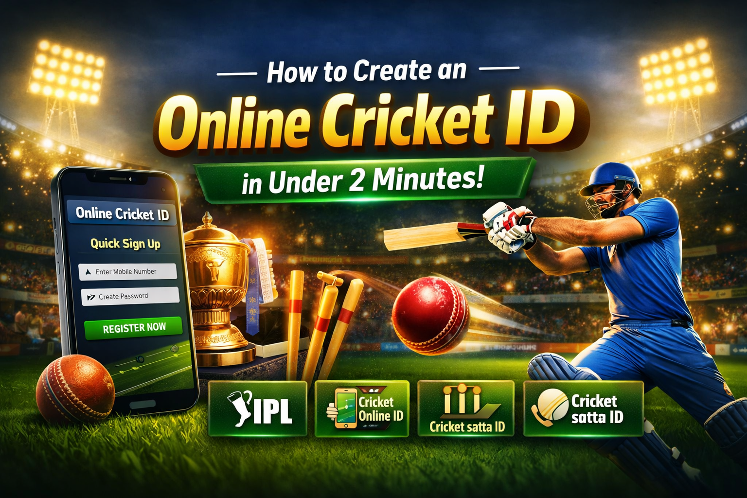 Lightning Access to the Pitch: How to Create an Online Cricket ID in Under 2 Minutes