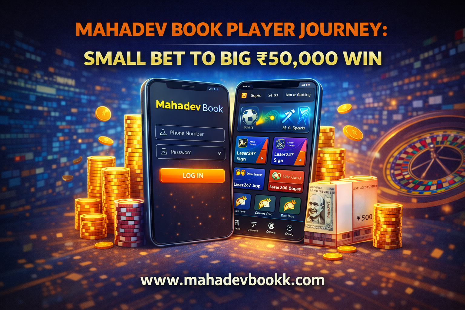 Mahadev Book Player Journey: Small Bet to Big ₹50,000 Win