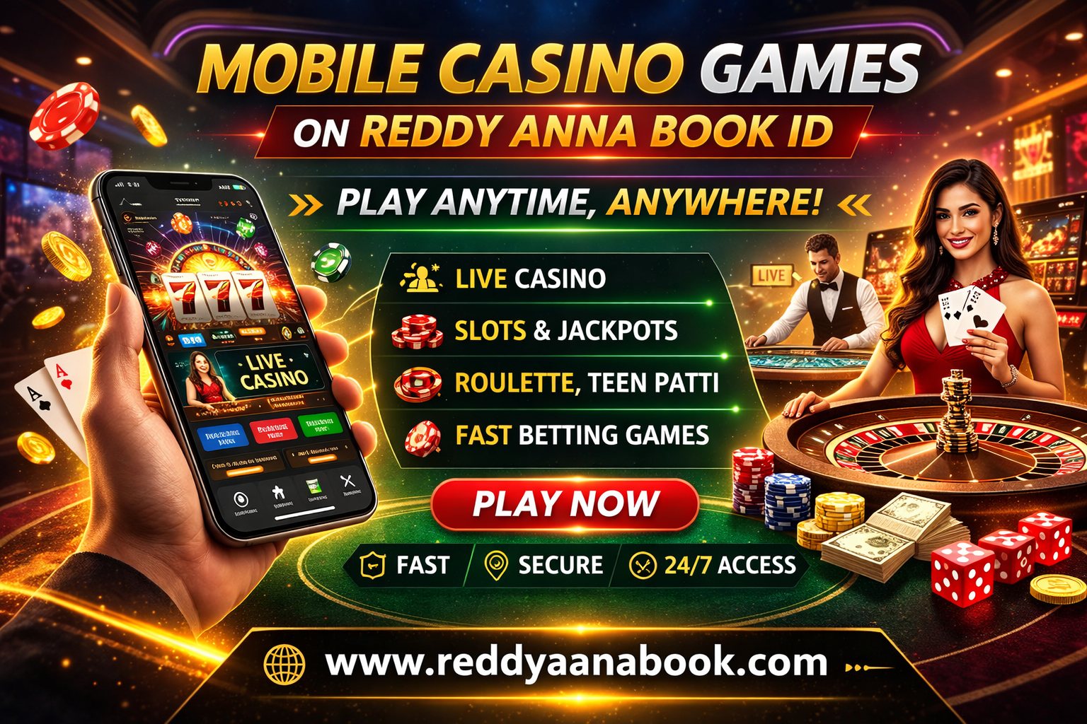 Mobile Casino Games on Reddy Anna Book ID: Play Anytime, Anywhere