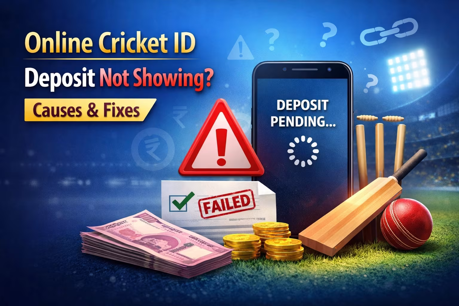 Online Cricket ID Deposit Not Showing? Causes & Fixes