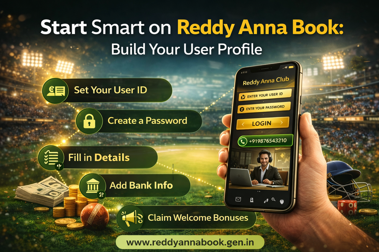 Start Smart on Reddy Anna Book: Build Your User Profile