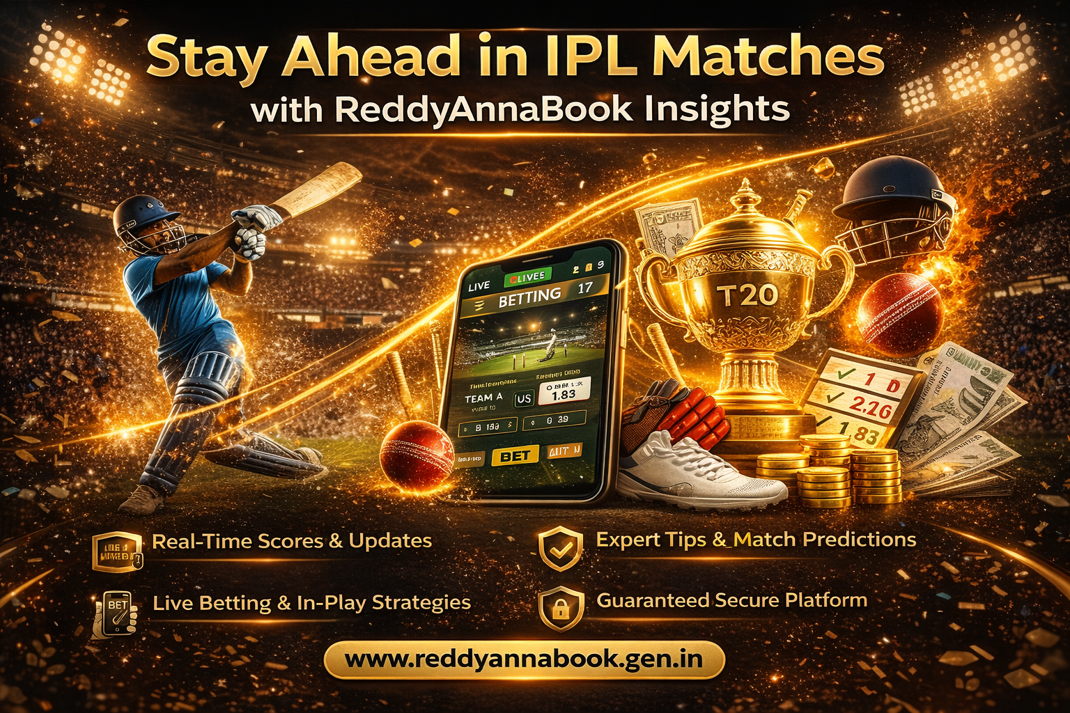 Stay Ahead in IPL Matches with Reddyannabook Insights