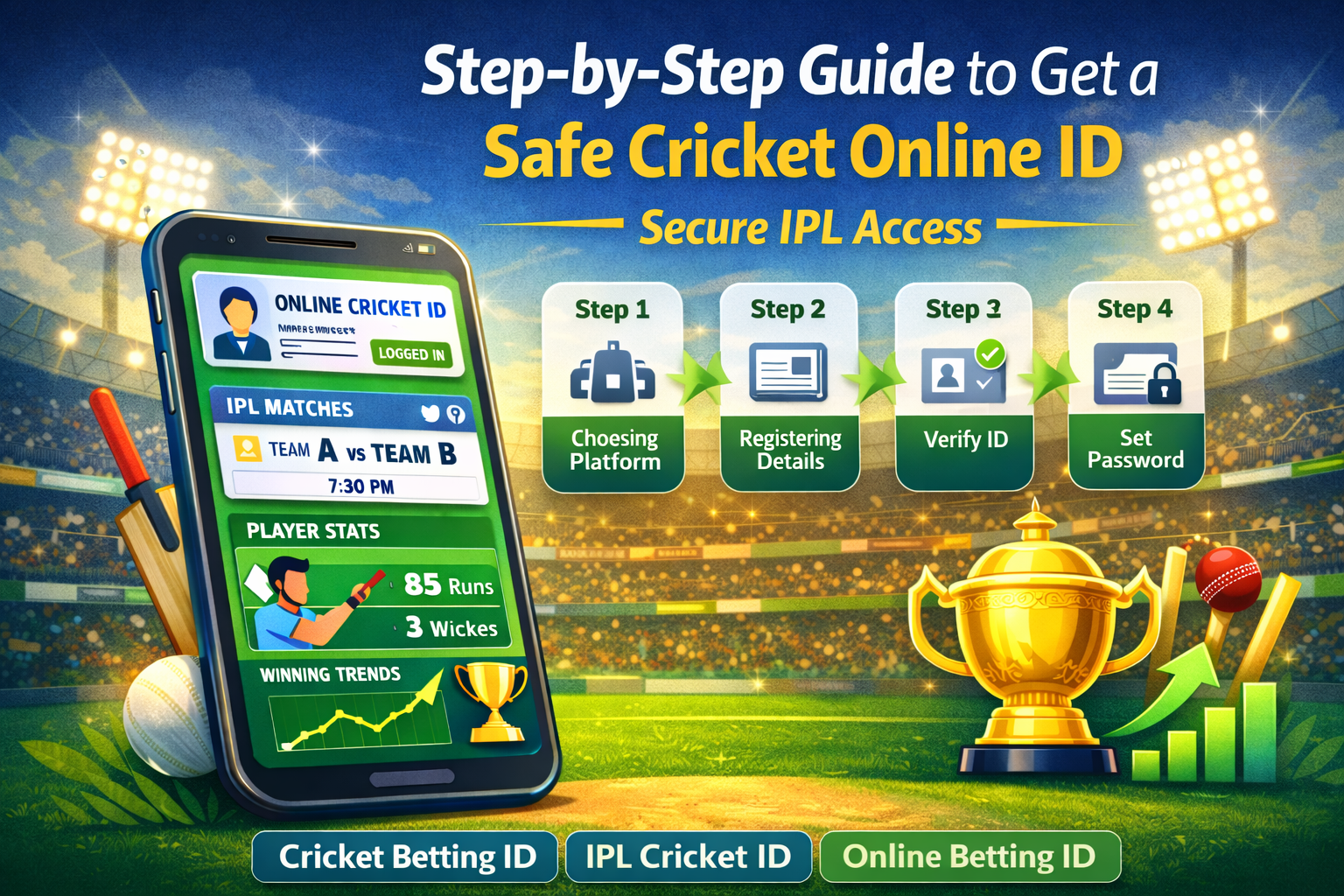 Step-by-Step Process to Get Your Safe Online Cricket ID